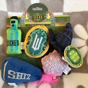 Wicked Cat Toy Set - Green, Pink, Blue